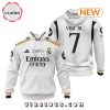 Real Madrid Toni Kroos 24 25 Home White Hoodie