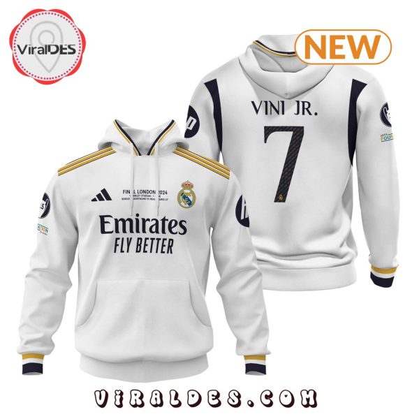 Real Madrid Vini Jr. 24 25 Home White Hoodie