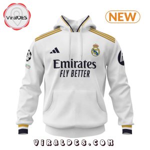 Men’s Real Madrid A Por La Home White Hoodie