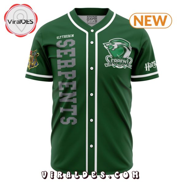 Slytherin Serpents House Harry Potter Baseball Jersey