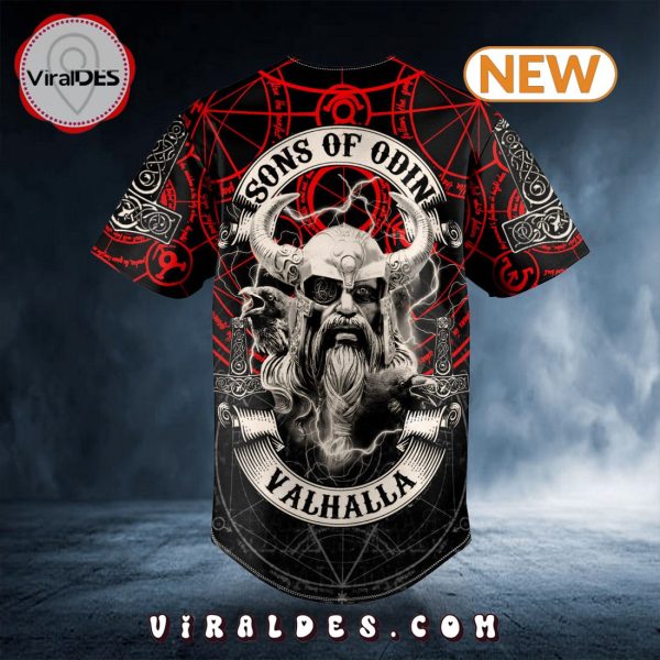 Son of Odin Valhalla Norse Mythology Tattoo Custom Baseball Jersey