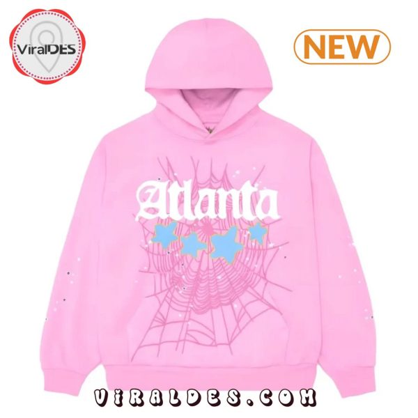 Sp5der Atlanta Pink Hoodie