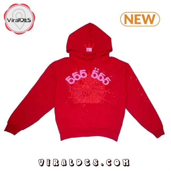 Sp5der Worldwide Red 555 Hoodie