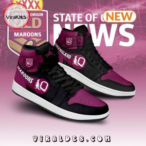 Special 2024 NRL Queensland Maroons Air Jordan 1 HighTop Shoes