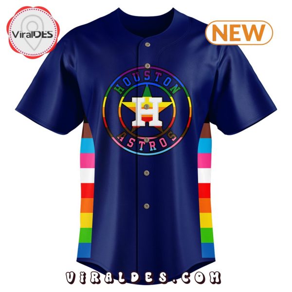 Special Pride Night Houston Astros Navy Baseball Jersey