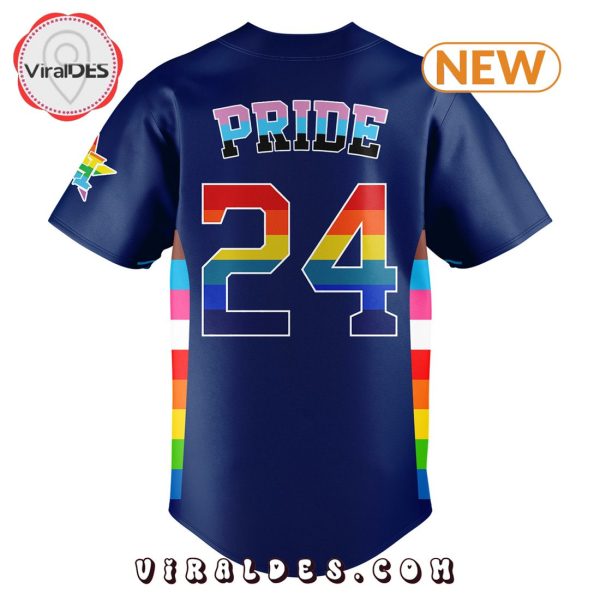 Special Pride Night Houston Astros Navy Baseball Jersey