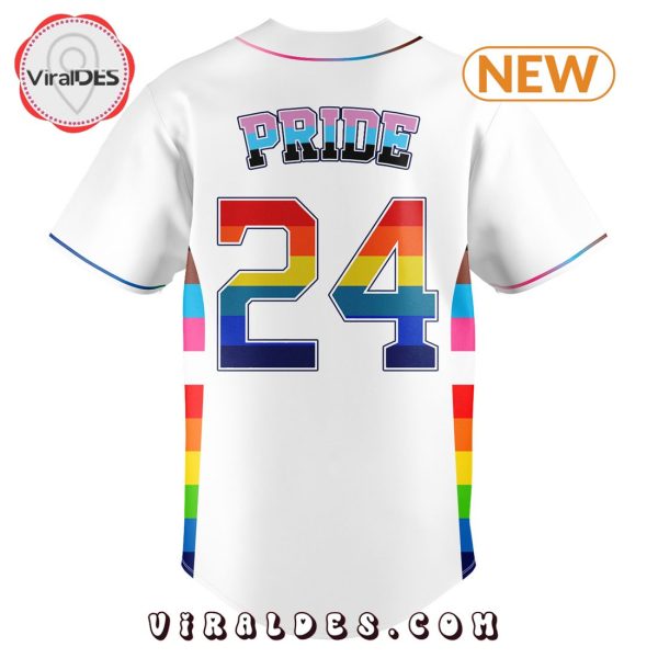 Special Pride Night Houston Astros White Baseball Jersey