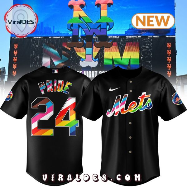 Special Pride Night New York Mets Black Baseball Jersey