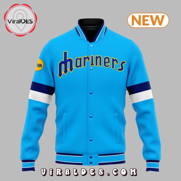 Special Seattle Mariners Team Blue Baseball Jacket