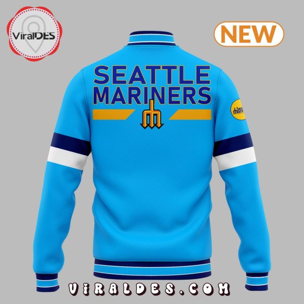 Special Seattle Mariners Team Blue Baseball Jacket