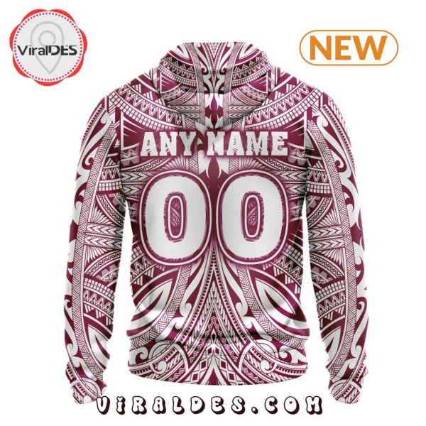 Specialized QLD Maroons Personalized Polynesian Concept Hoodie