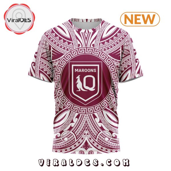 Specialized QLD Maroons Personalized Polynesian Concept Hoodie