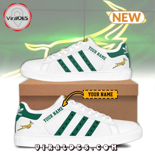 Springboks Rugby Union White Custom Stan Smith Shoes