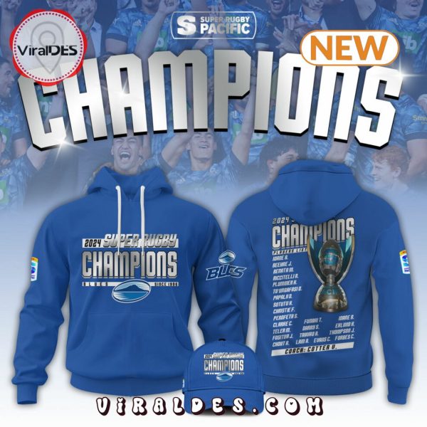 Super Blues Rugby Champions Blue Unisex Hoodie, Jogger, Cap