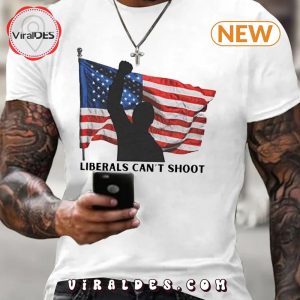 Men’s Liberals Trump Can’t Shoot American Flag T-Shirt