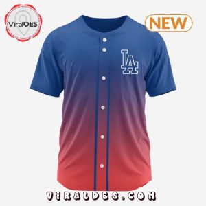 MLB Los Angeles Dodgers Personalized Gradient Design Baseball Jersey
