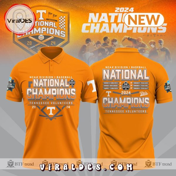 Tennessee Volunteers 2024 Men’s Baseball College Orange Polo Shirt