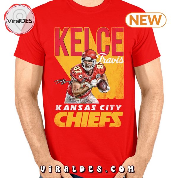 Travis Kelce Kansas City Chiefs Signatures T-Shirt