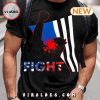 Trump 2024 Men’s Retro Fight Print T-Shirt