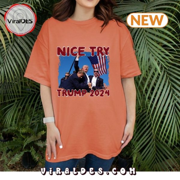 Trump Shot Comfort Trump Assasinaton T-Shirt