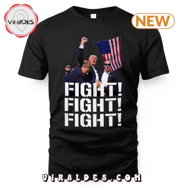 Trump Shot Fight Fight Fight 2024 T-Shirt