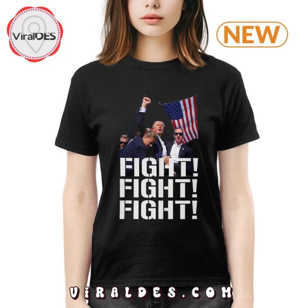 Trump Shot Fight Fight Fight 2024 T-Shirt