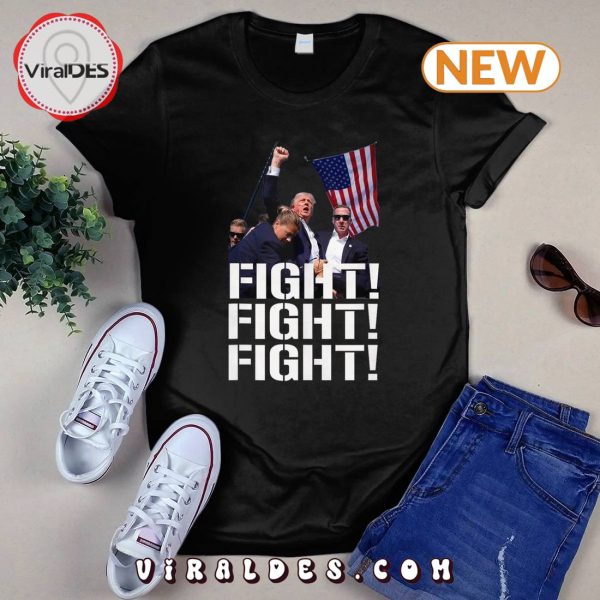 Trump Shot Fight Fight Fight 2024 T-Shirt