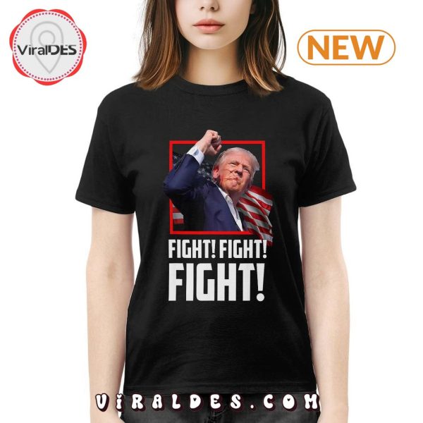 Trump Shot Fight Fight Fight T-Shirt