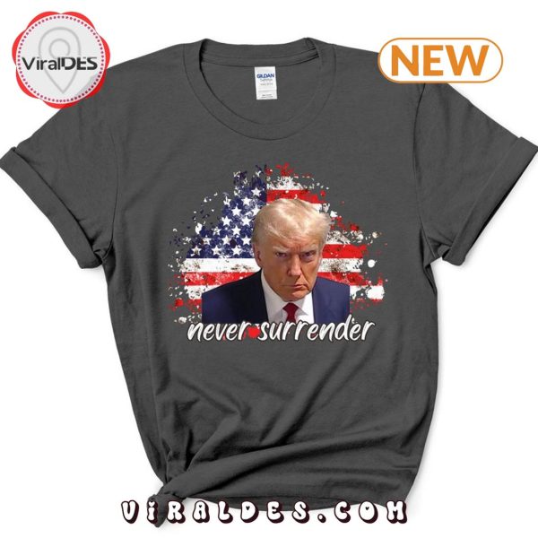 Trump Shot Never Surrender T-Shirt