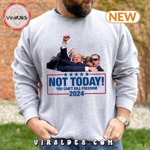 Trump Shot Not Today You Can't Kill Freedom Hoodie