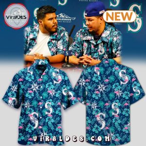 Seattle Mariners 2024 Leaf Summer Hawaiian Shirt Shorts