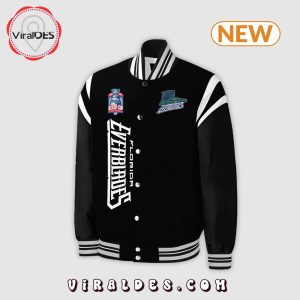 Special New Florida Everblades 2024 Black Baseball Jacket