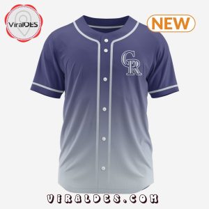 MLB Colorado Rockies Personalized Gradient Design Baseball Jersey
