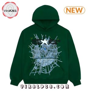 Sp5der Web Hunter Green Hoodie