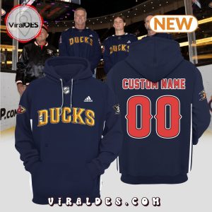 Anaheim Ducks Custom Name Number Angels Night Pro Hoodie