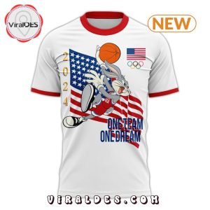 Bugs Bunny 2024 USA Team Olympics White Shirt