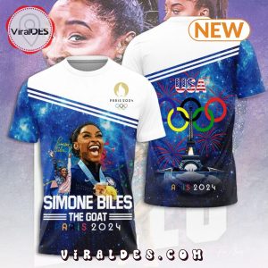 Simone Biles The Goat Paris 2024 Galaxy Hoodie