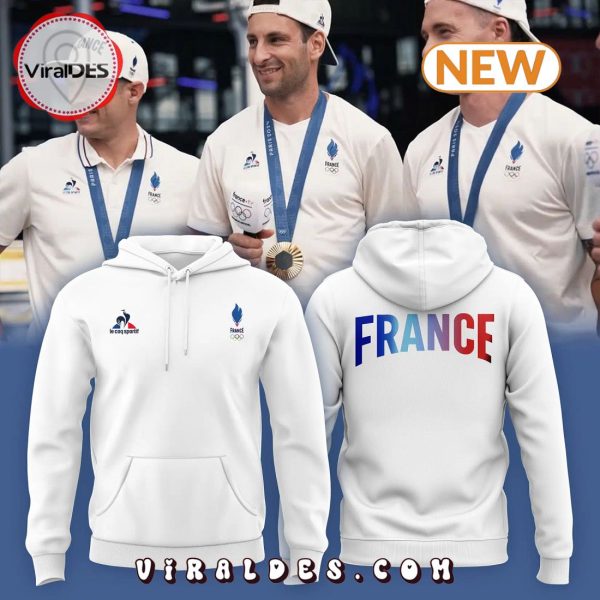 2024 France Team Olympic White Hoodie, Jogger, Cap