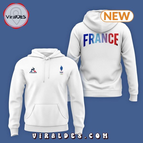 2024 France Team Olympic White Hoodie, Jogger, Cap