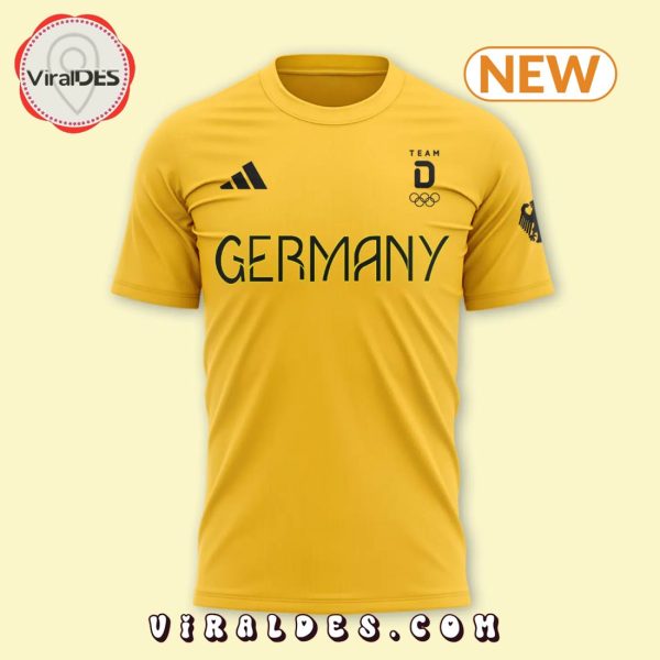 2024 Germany Team Olympic Yellow T-Shirt, Cap