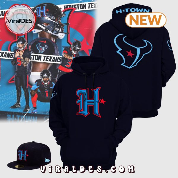 2024 Houston Texans Ice Blue Black Hoodie