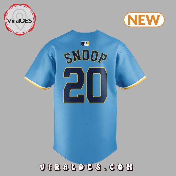 2024 Milwaukee Brewers Snoop Dogg 20 Blue Jersey