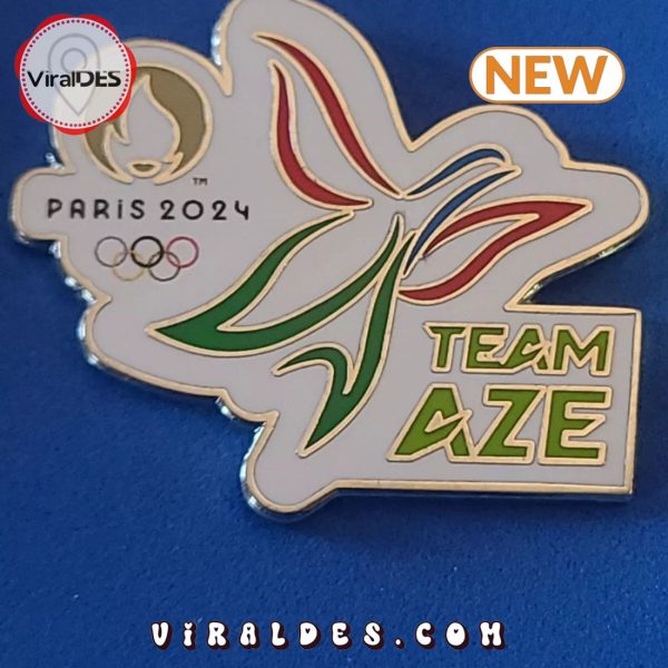 2024 Paris Azerbaijan Olympic Team Enamel Pins