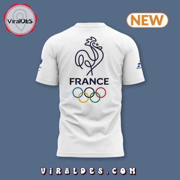 2024 Paris France Team White T-Shirt, Cap