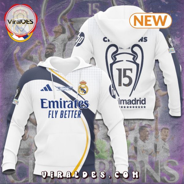 2024 Real Madrid Champions Of Europe Hoodie