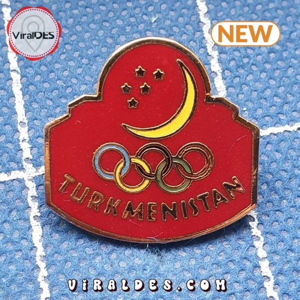 2024 Turkmenistan National Olympics Games Enamel Pins