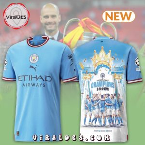 Manchester City 22 23 League Champions Tee Shirt