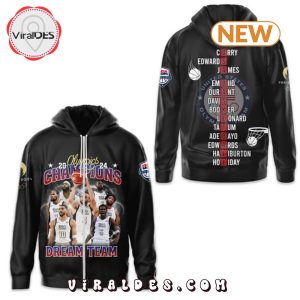 USA Dream Team Olympics 2024 Champions Black Hoodie