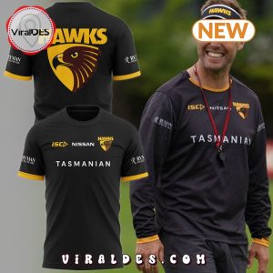 AFL Hawthorn Hawks Football Black Hoodie