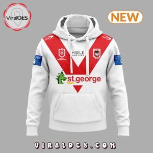 Sports Team St. George Illawarra Dragons White Hoodie